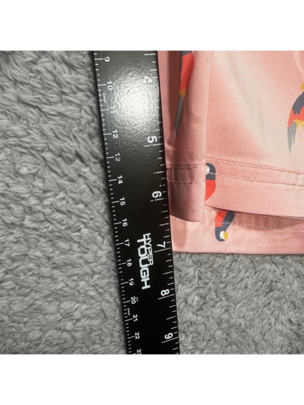 Dockers Swim Trunks Mens M Pink Parrot Print 7 Inch Inseam New $55 - Picture 4 of 8